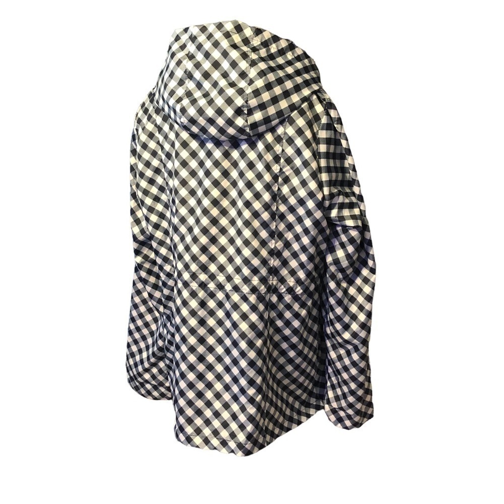 Kim Rogers Navy/White Check Anorak Jacket Sz XL - Picture 5 of 9